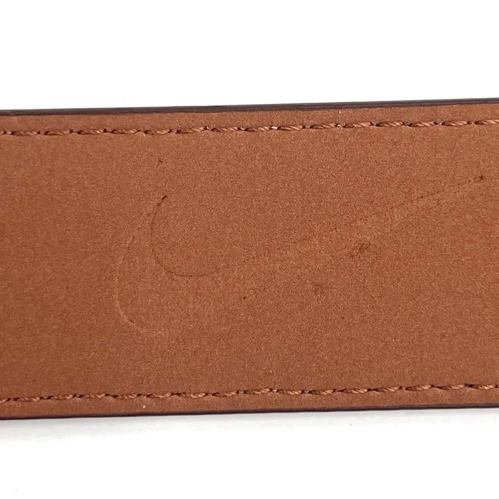 Nike double stitch logo square buckle men’s belt